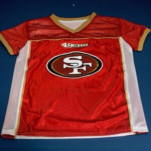 San Francisco 49ers Red and Gold Jersey Youth Medium Flag Football NFL